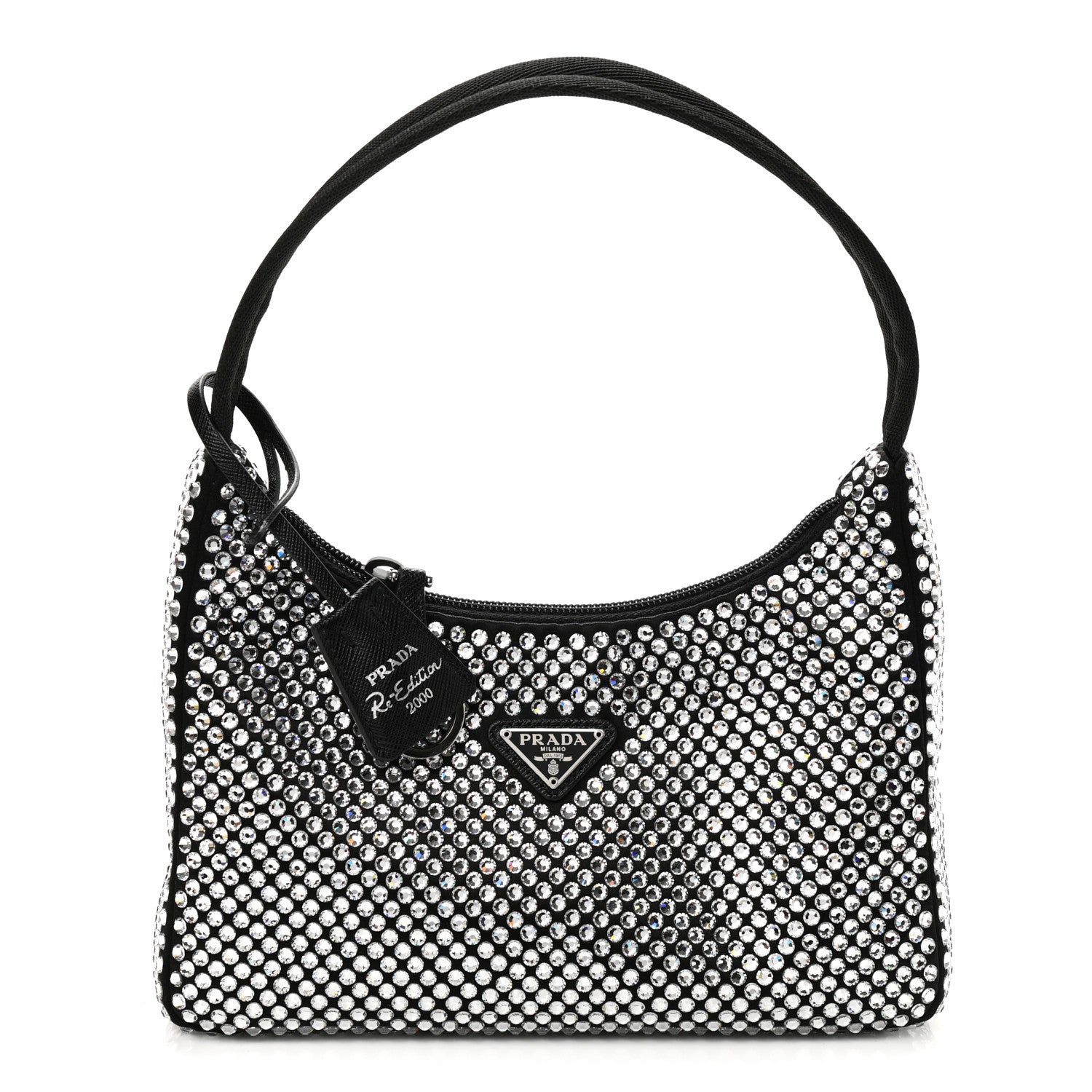 Prada Satin Crystal Mini Re-Edition 2000 Bag Cristal 1 of 11