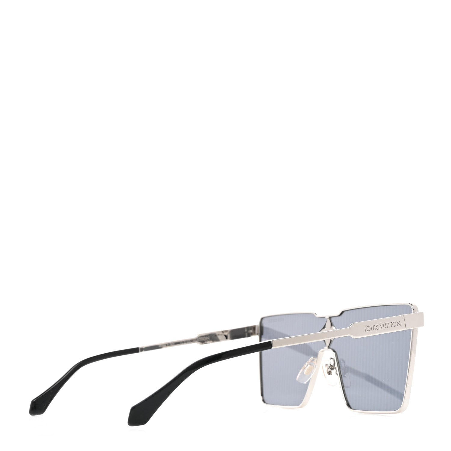 Louis Vuitton Metal Swarovski Crystal Cyclone Sunglasses Z1815U Silver 4 of 7