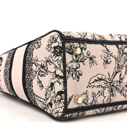 Christian Dior Canvas Embroidered Jardin Botanique Medium Lady D-Lite Light Pink Black 8 of 10