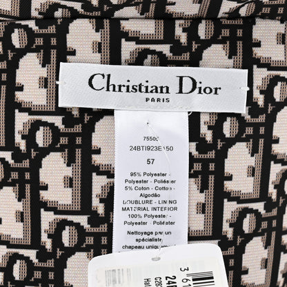 Christian Dior Oblique Check'N'Dior Reversible Teddy-D Brim Bucket Hat 57 Blue Yellow 11 of 12