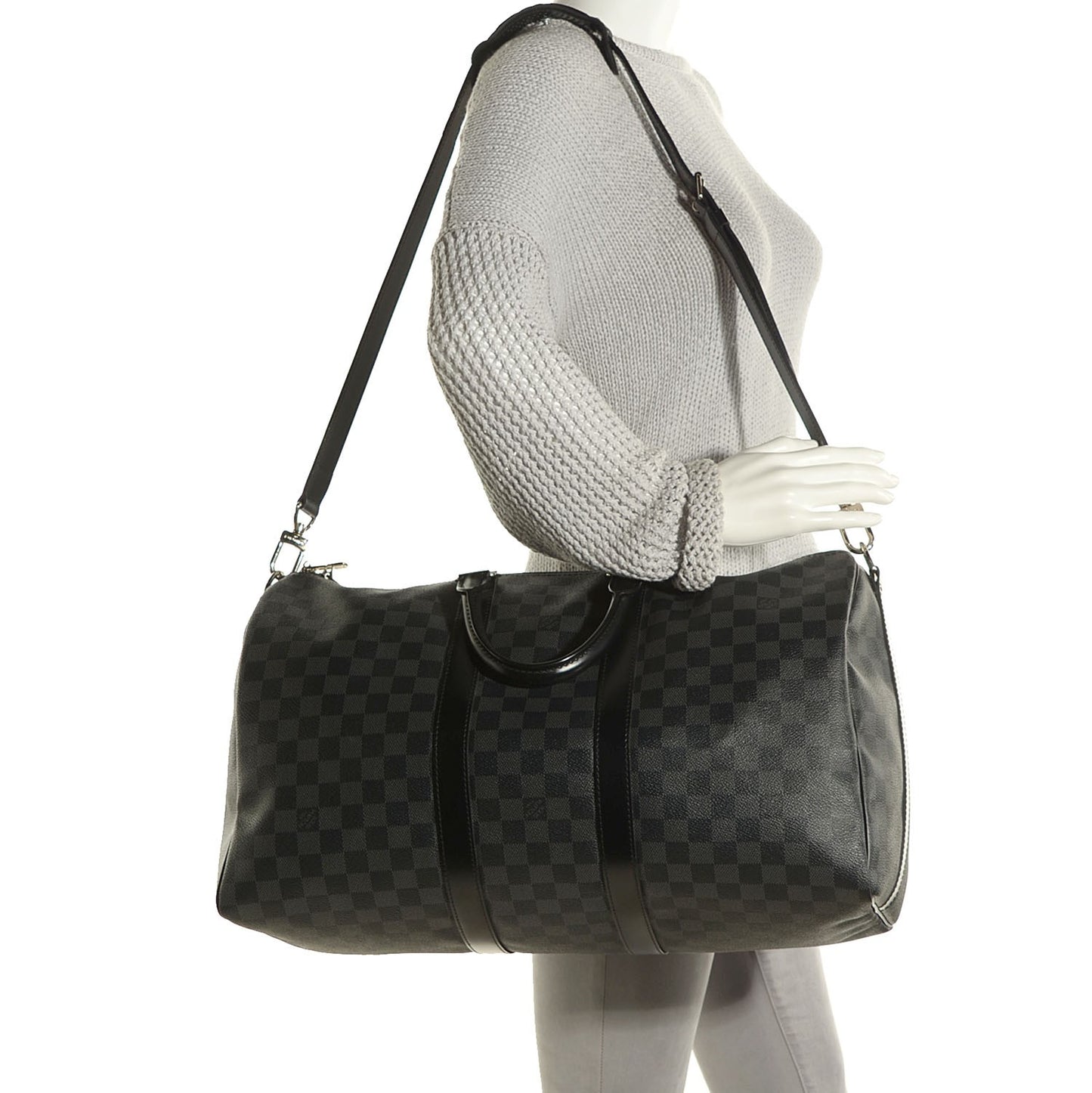Damier Graphite Keepall Bandouliere 45
