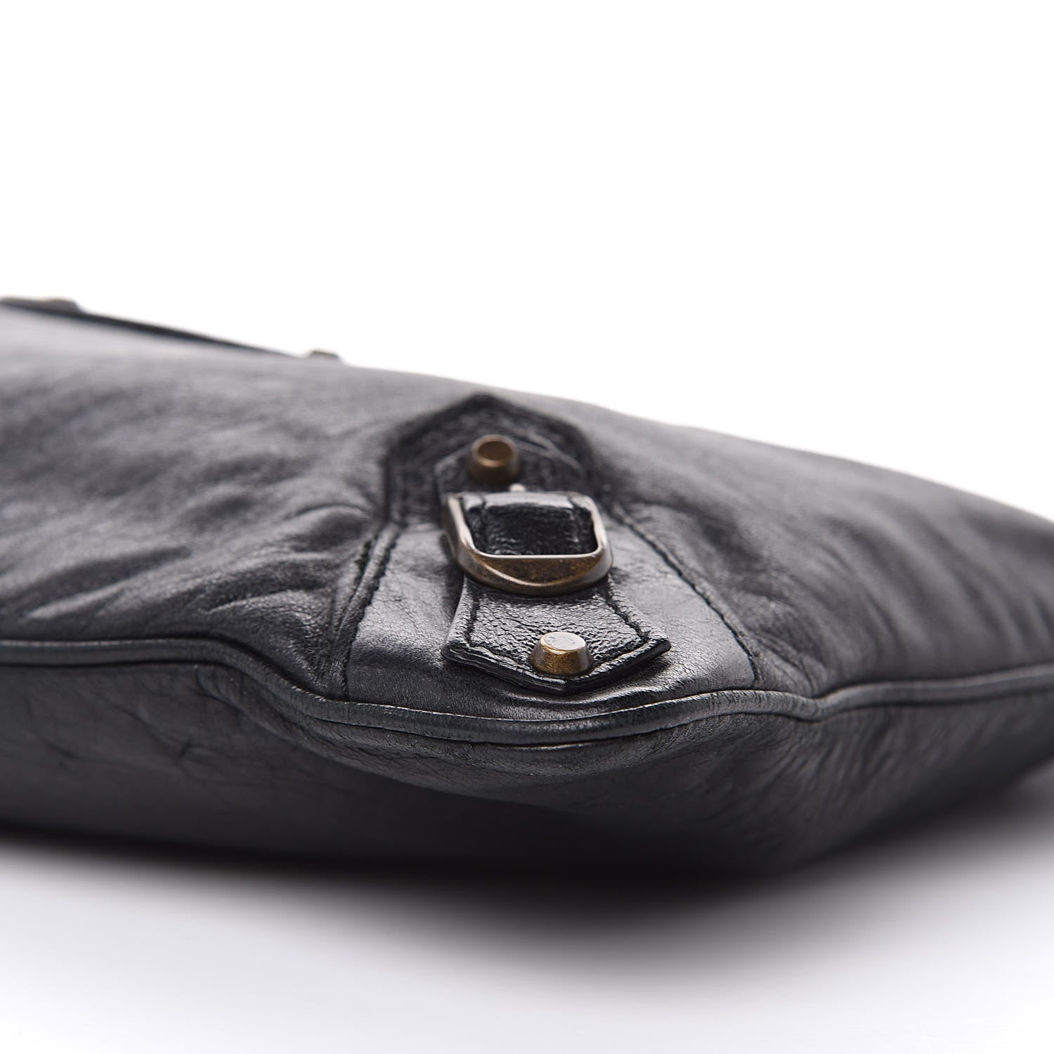Balenciaga Agneau Classic Hardware Flat Handle Clutch Black 7 of 16