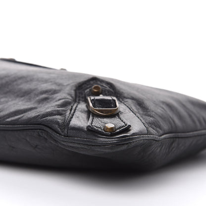 Balenciaga Agneau Classic Hardware Flat Handle Clutch Black 7 of 16
