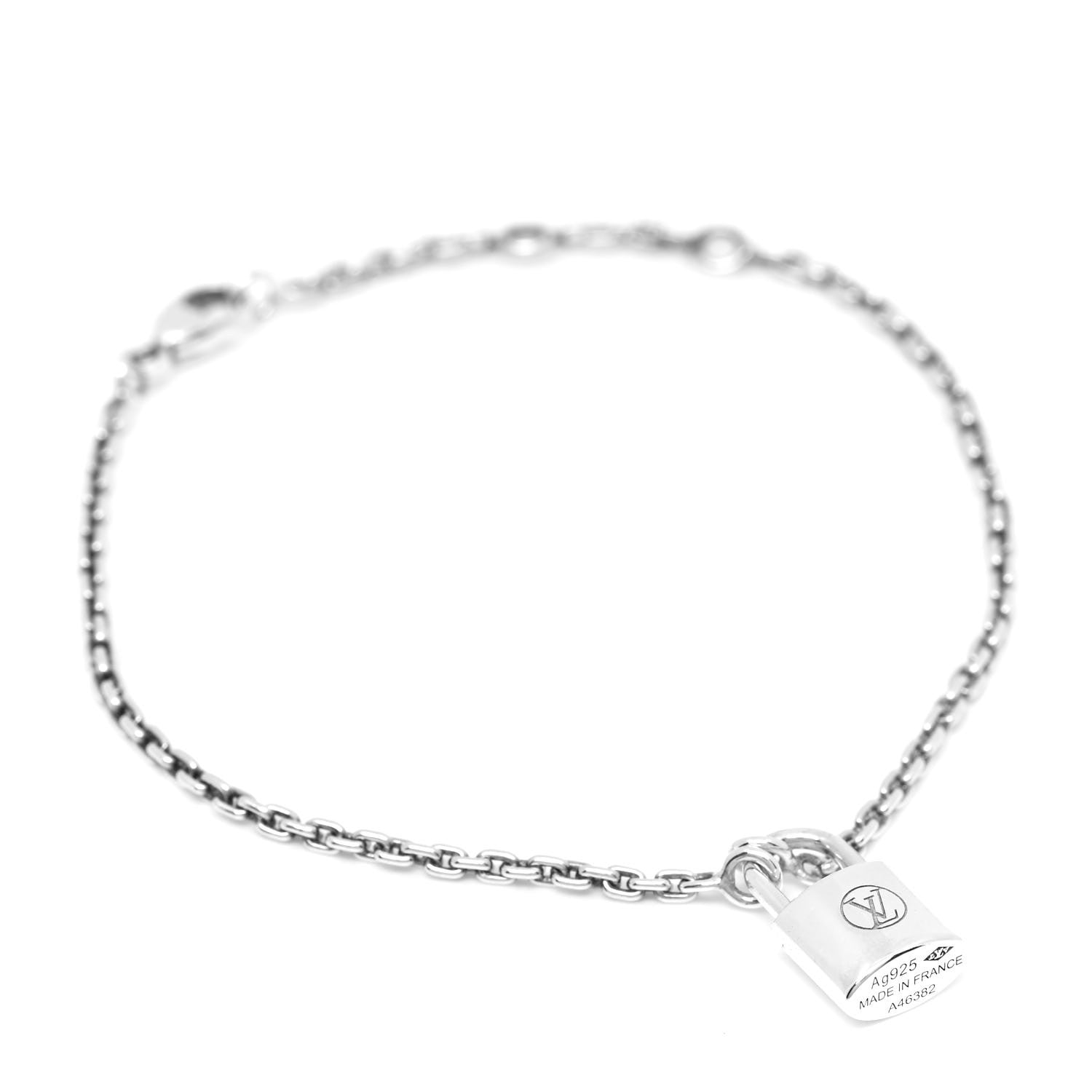 Louis Vuitton Sterling Silver Lockit Bracelet 1 of 3