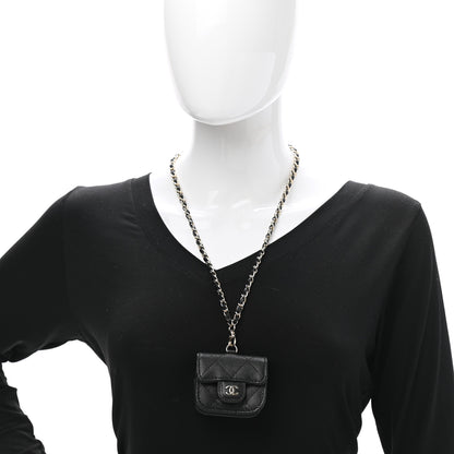 Chanel Caviar Quilted Airpods Pro Case Black 2 of 8