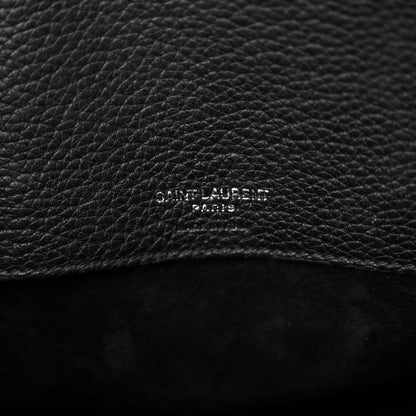Saint Laurent Grained Calfskin Small Supple Sac De Jour Black 6 of 11