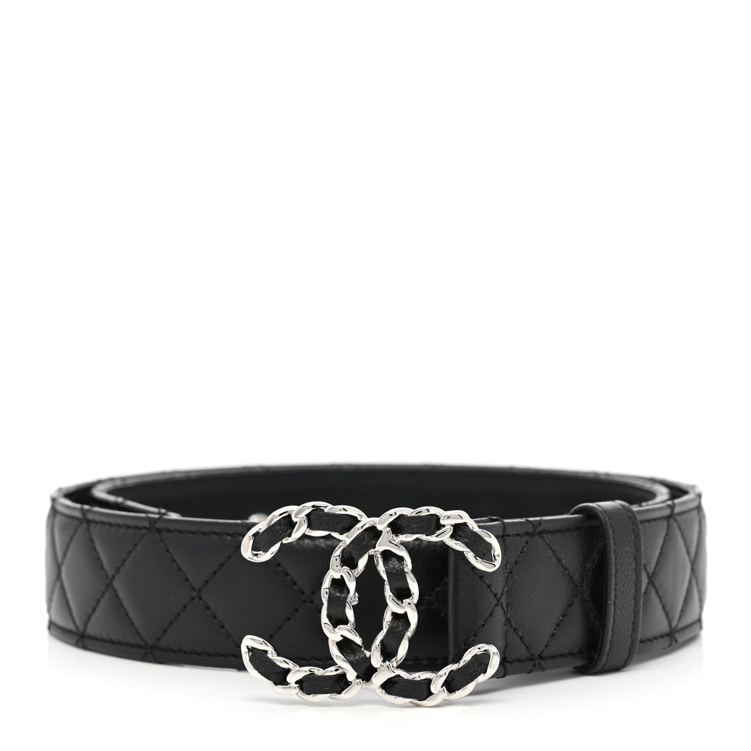 Chanel Caviar Quilted CC Chain Belt 80 32 Black 1 of 7