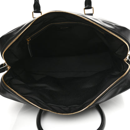 Saint Laurent Calfskin Small Classic Duffle Briefcase Black 5 of 13