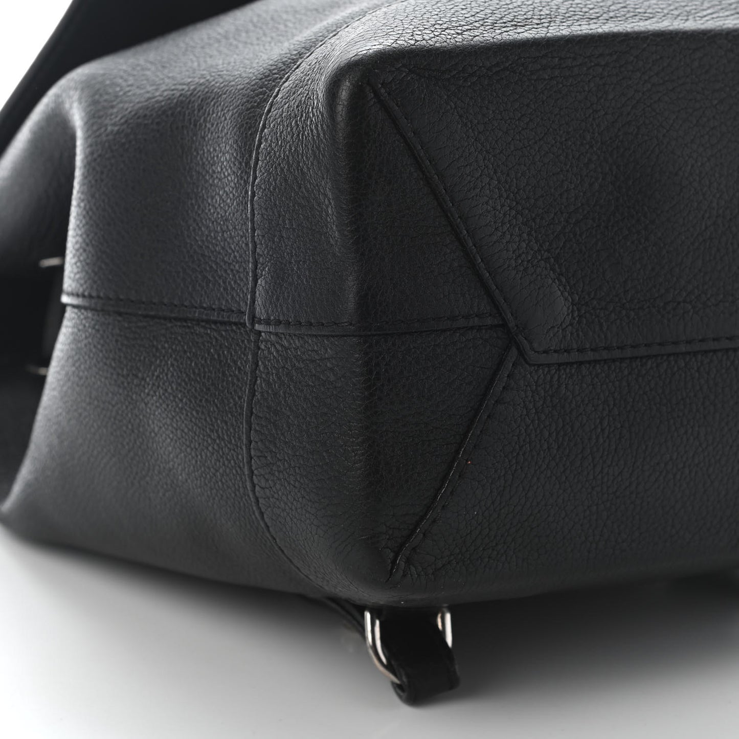 Calfskin Lockme Backpack Black