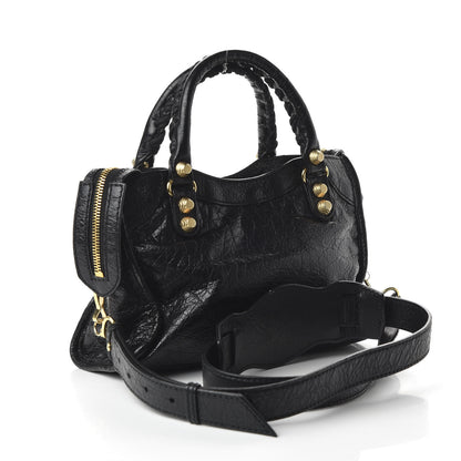 Balenciaga Agneau Giant 12 Gold Hardware Mini City Black 3 of 10
