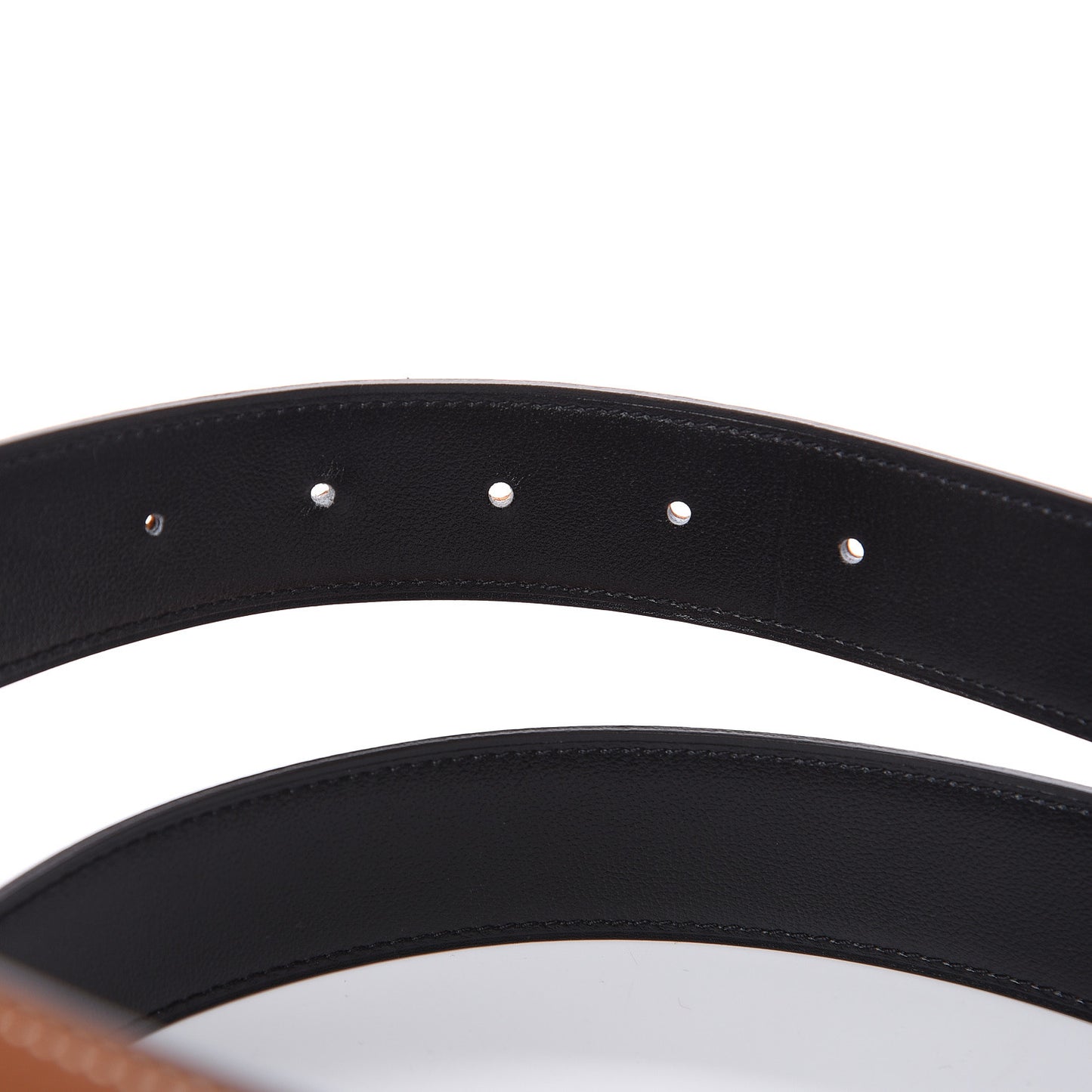Box Togo Strie 32mm H Belt 95 Black Gold