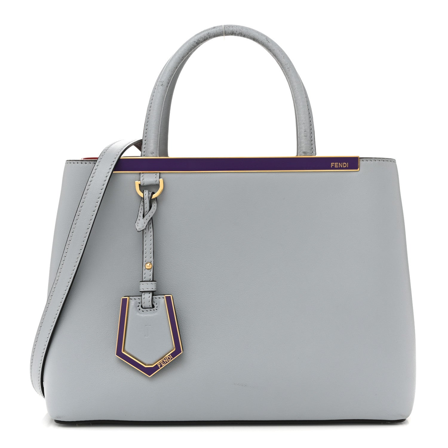 Fendi Vitello Dolce Petite 2Jours Tote Polvere 1 of 15