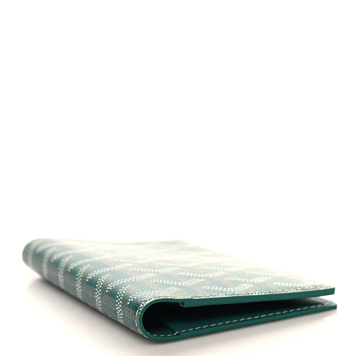 Goyardine Grenelle Passport Wallet Green