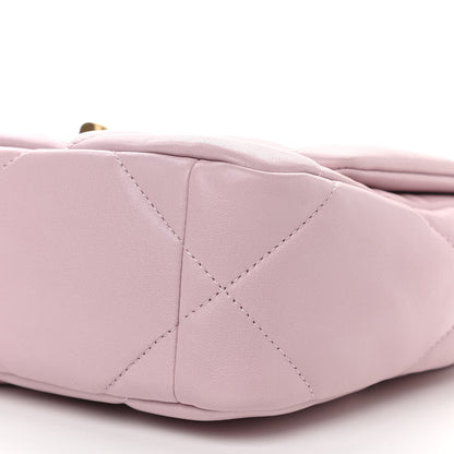 Chanel Lambskin Quilted Medium Chanel 19 Flap Light Pink 10 of 11