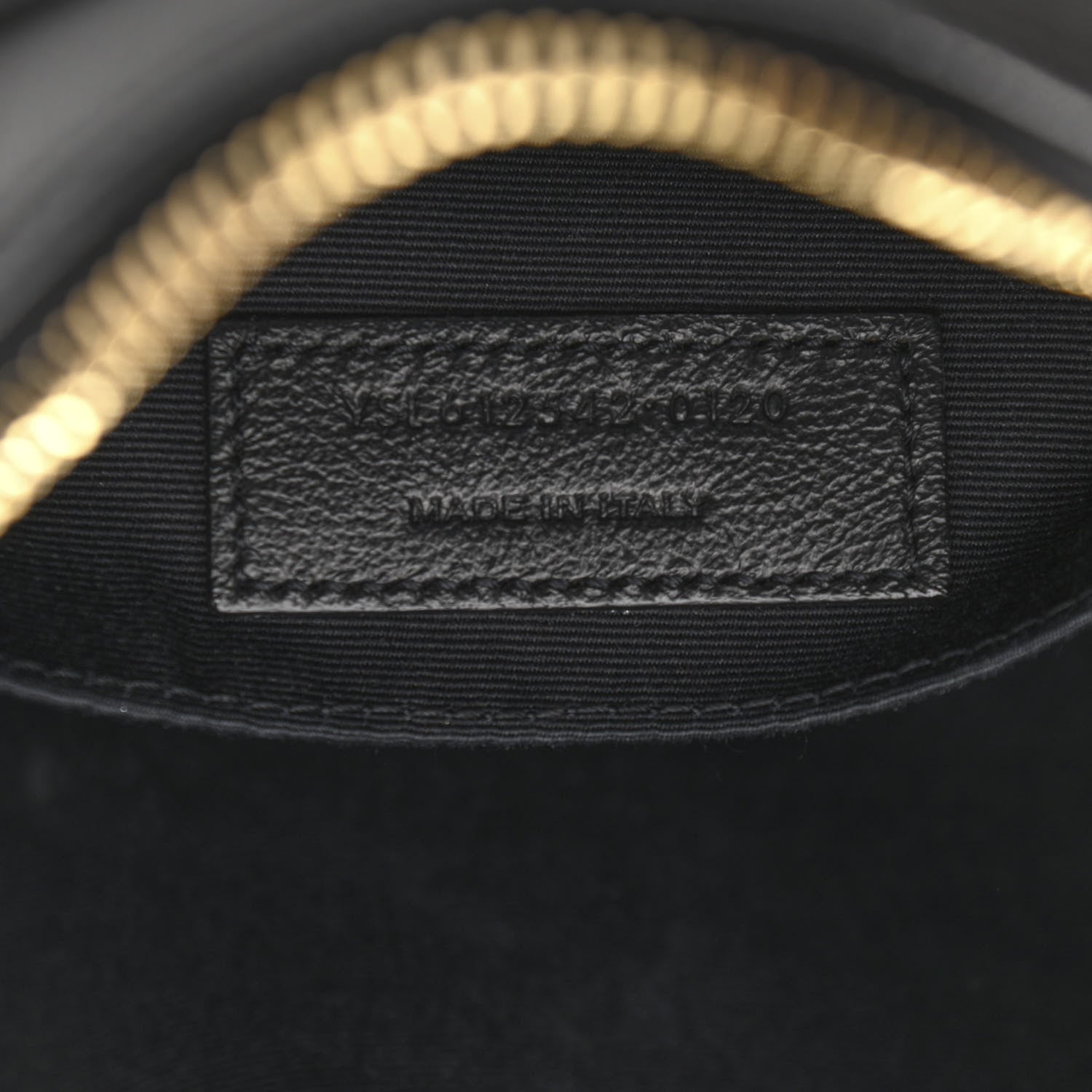 Saint Laurent Lambskin Monogram Small Lou Camera Bag Black 6 of 10