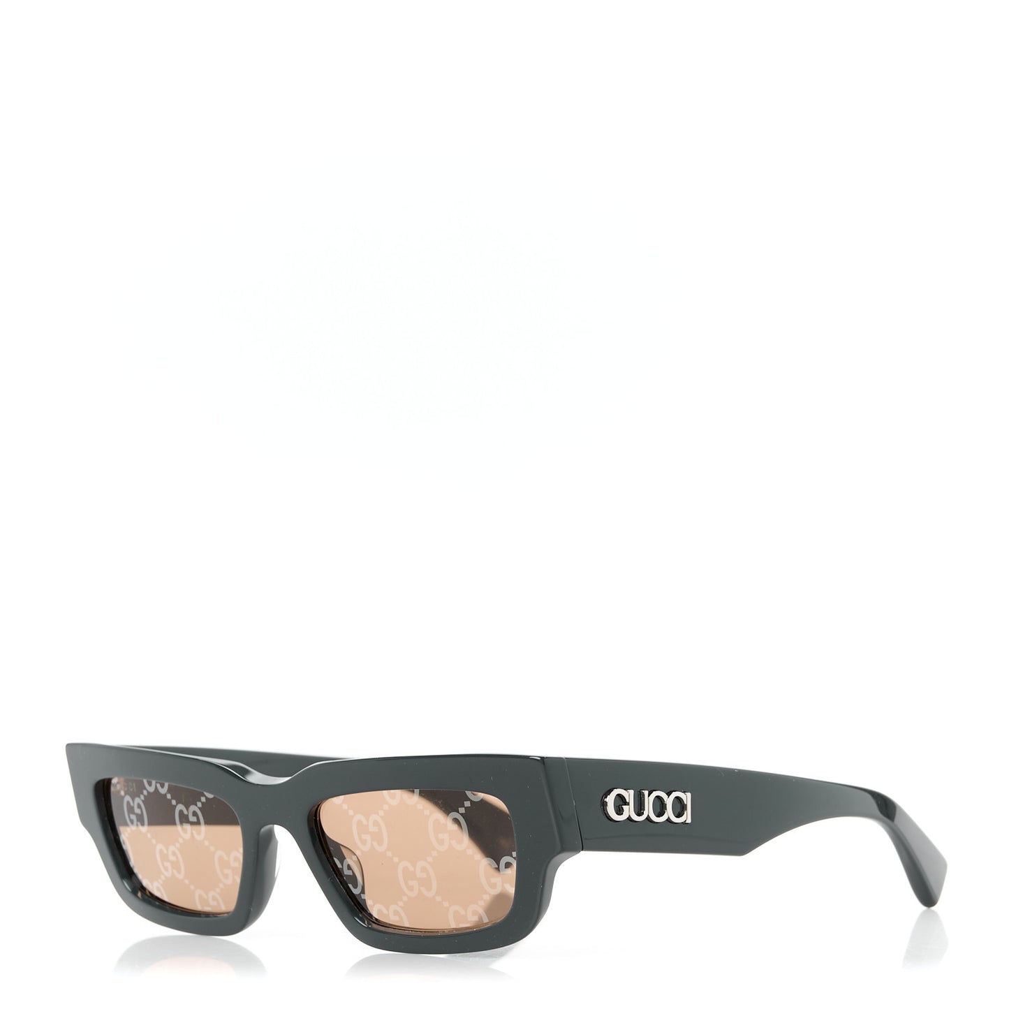 Acetate Rectangular Frame Sunglasses GG1838S Dark Grey