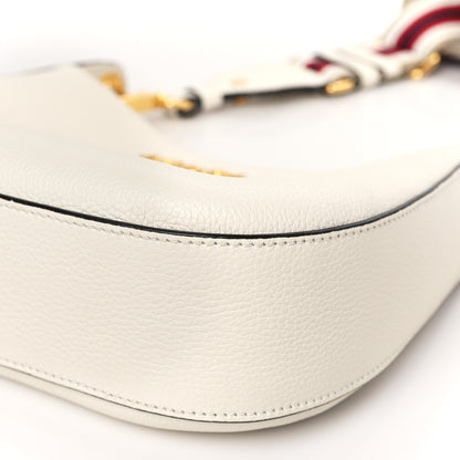 Prada Vitello Daino Zippered Messenger Hobo White 8 of 8