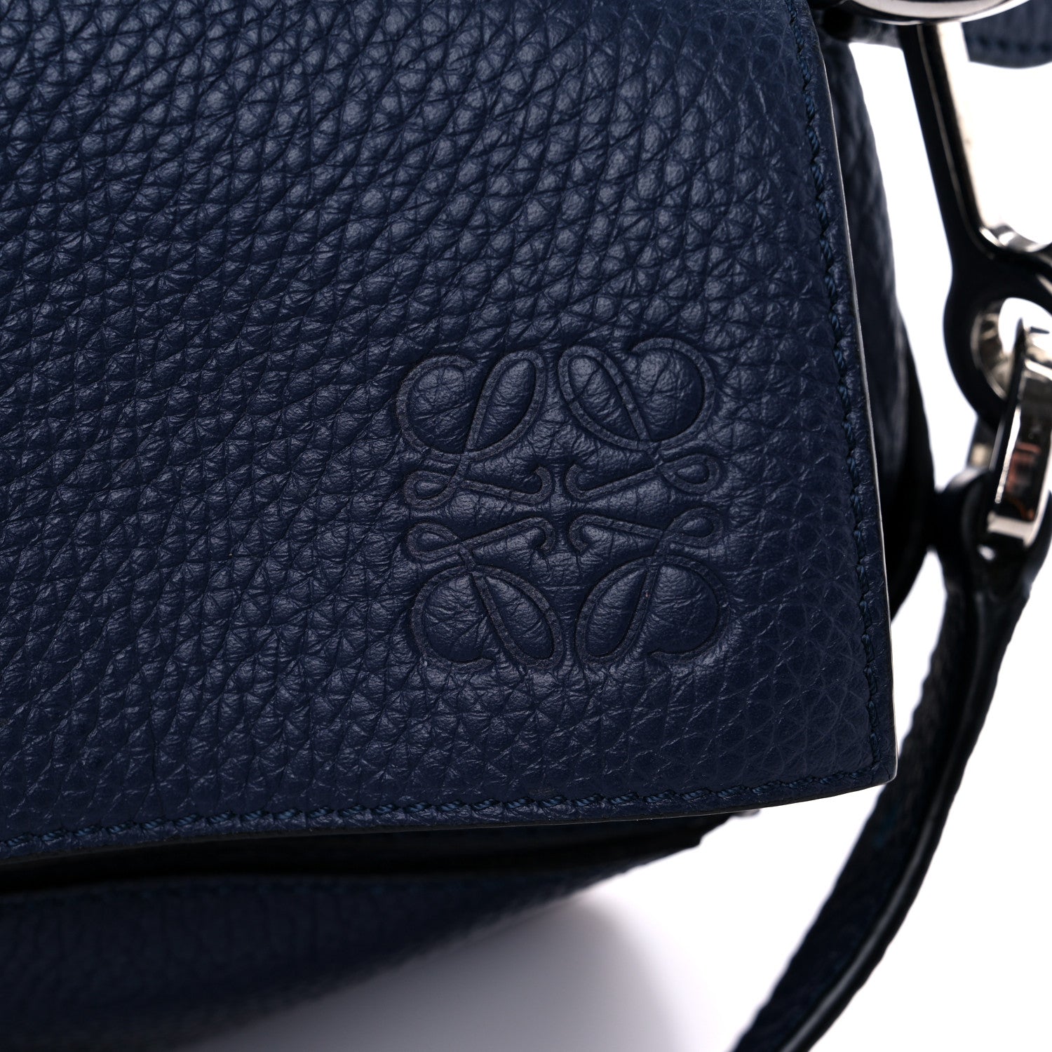 Loewe Calfskin XL Puzzle Bag Deep Blue 15 of 16