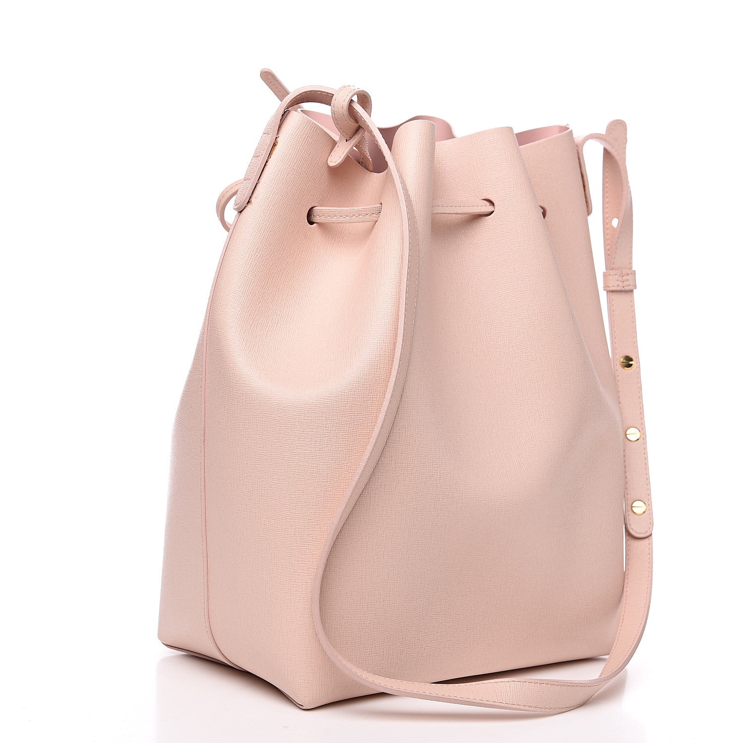 Mansur Gavriel Saffiano Bucket Bag Rosa 2 of 11