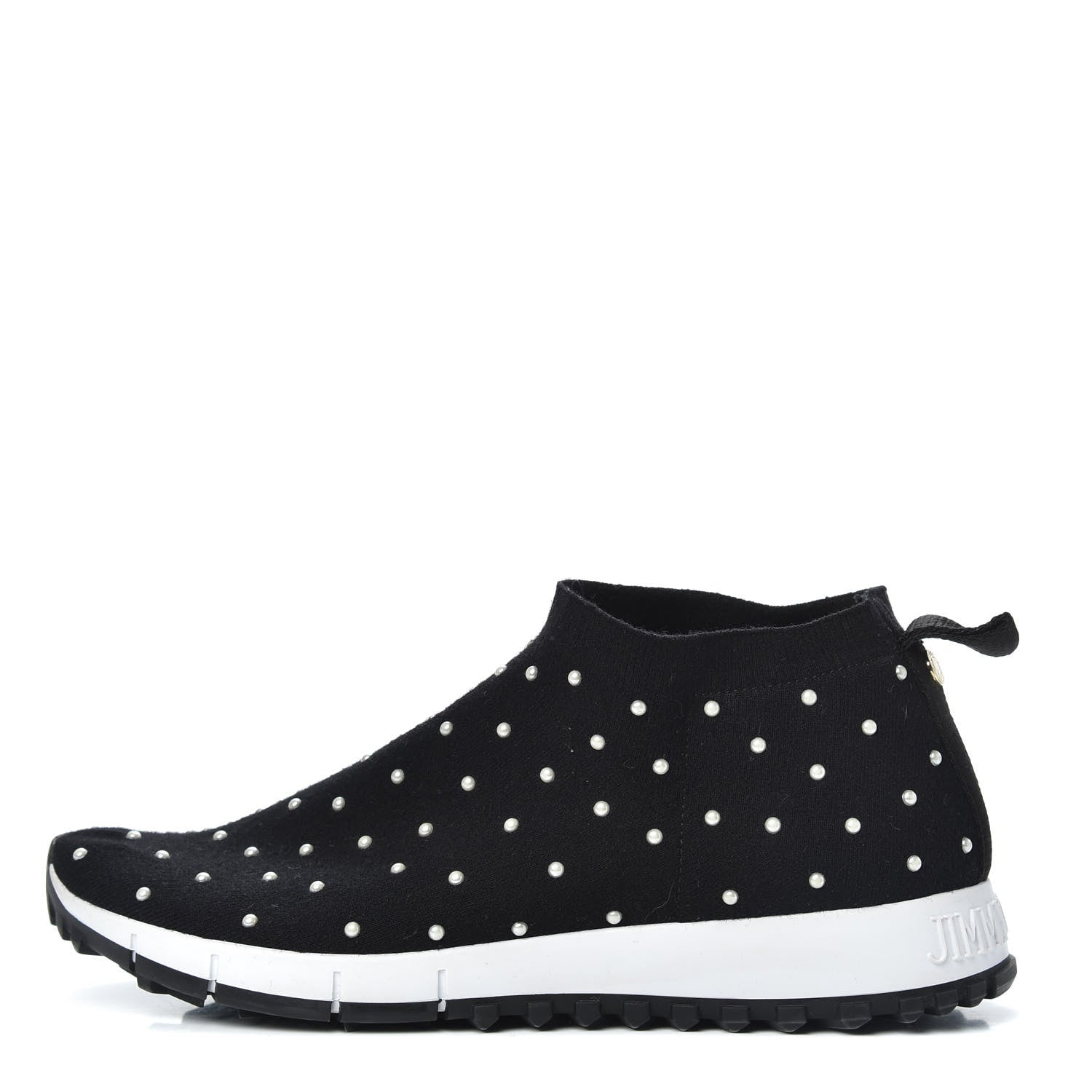 Jimmy Choo Elastic Norway Slip-On Sneakers 37 Black 1 of 9