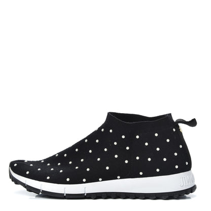 Jimmy Choo Elastic Norway Slip-On Sneakers 37 Black 1 of 9