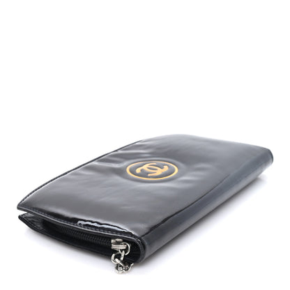Chanel Patent Trousse Maquil Wallet Black 4 of 9