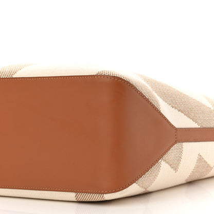 Hermes Swift H Canvas Cabas H En Biais 40 Ecru Naturel Gold 10 of 12