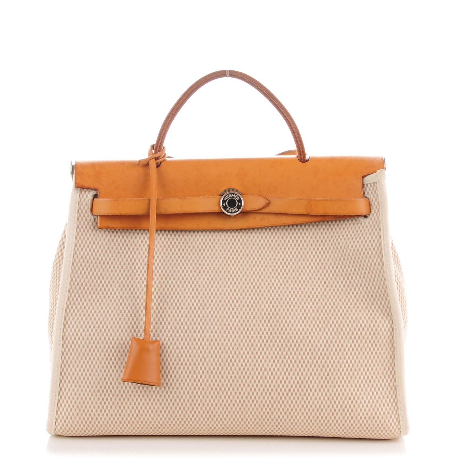 Hermes Toile Barenia Herbag PM Natural 1 of 8