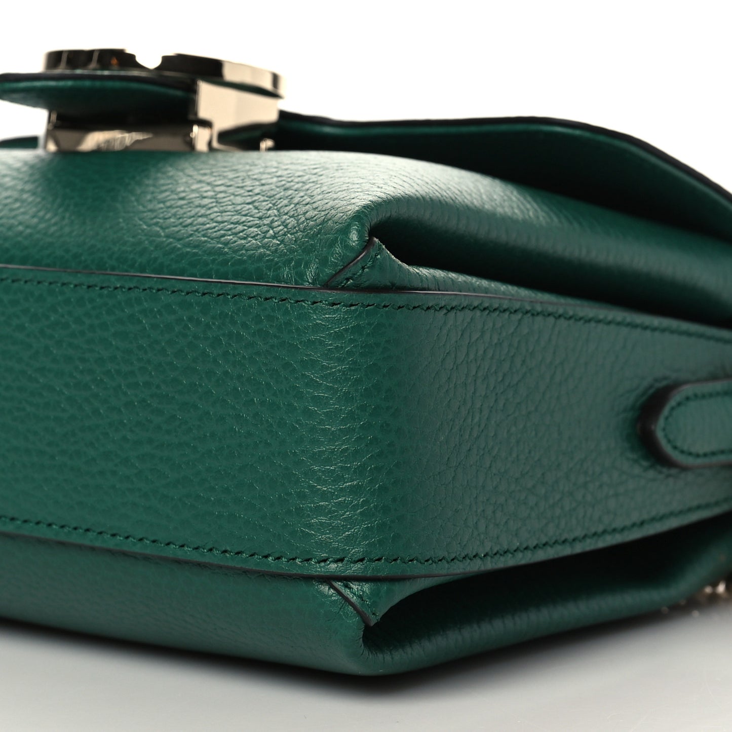 Dollar Calfskin Interlocking G Crossbody Bag Emerald