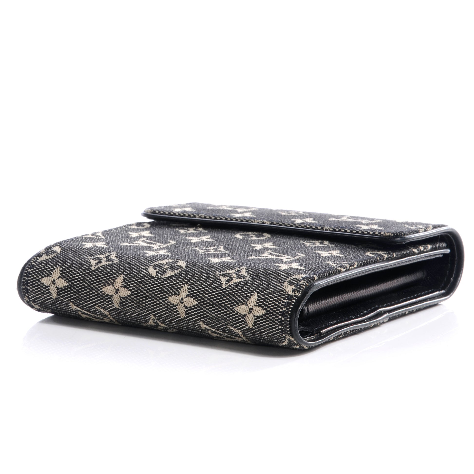 Louis Vuitton Mini Monogram Compact Wallet Black 4 of 8