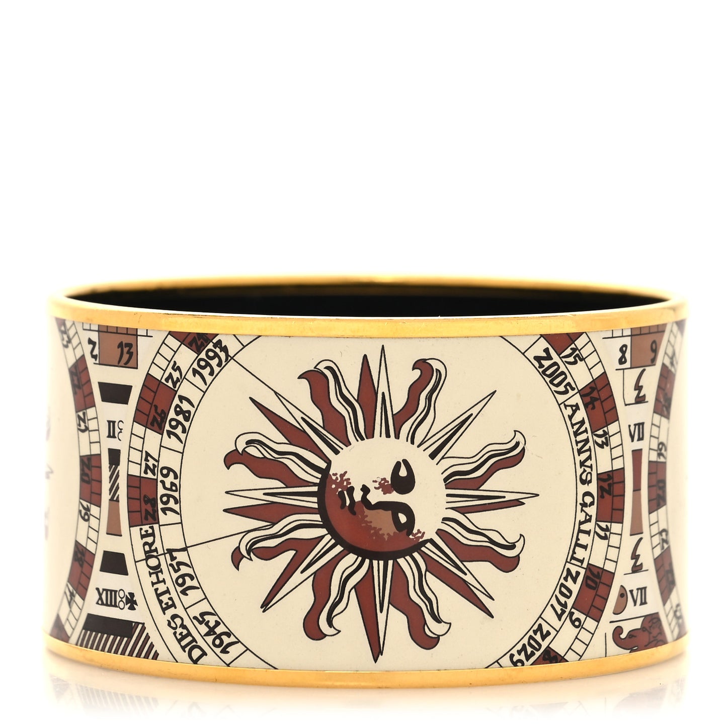 Enamel Printed Sun Extra Wide Bracelet