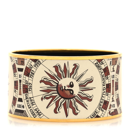 Hermes Enamel Printed Sun Extra Wide Bracelet 1 of 5