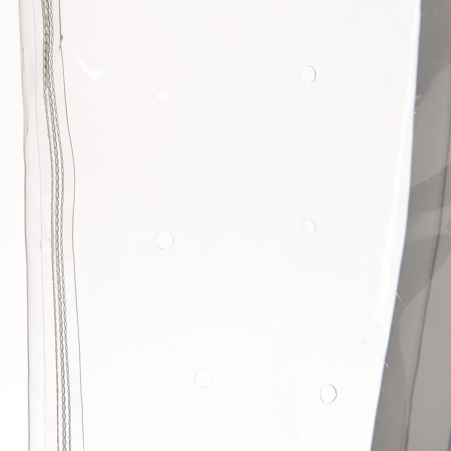 PVC Grosgrain High Boots 39 Transparent White
