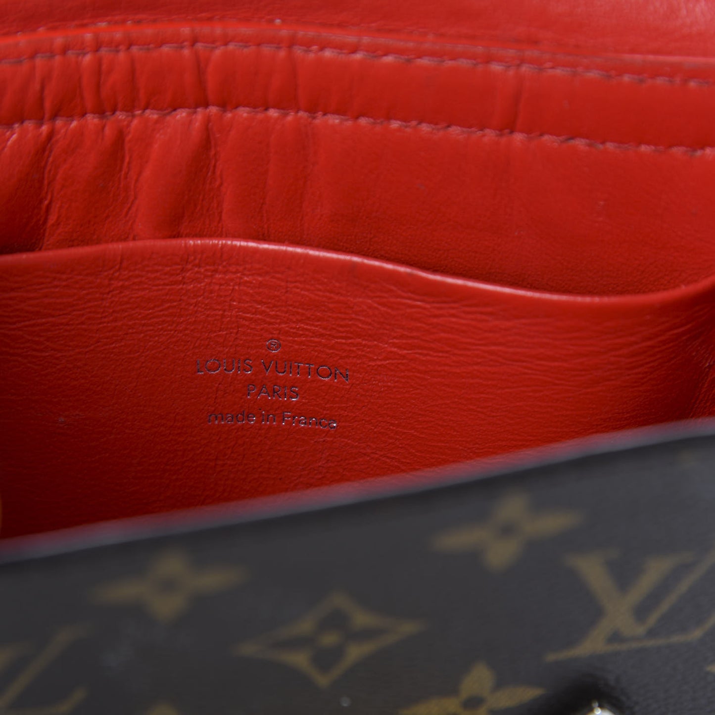 Monogram Pochette Mask PM Rouge