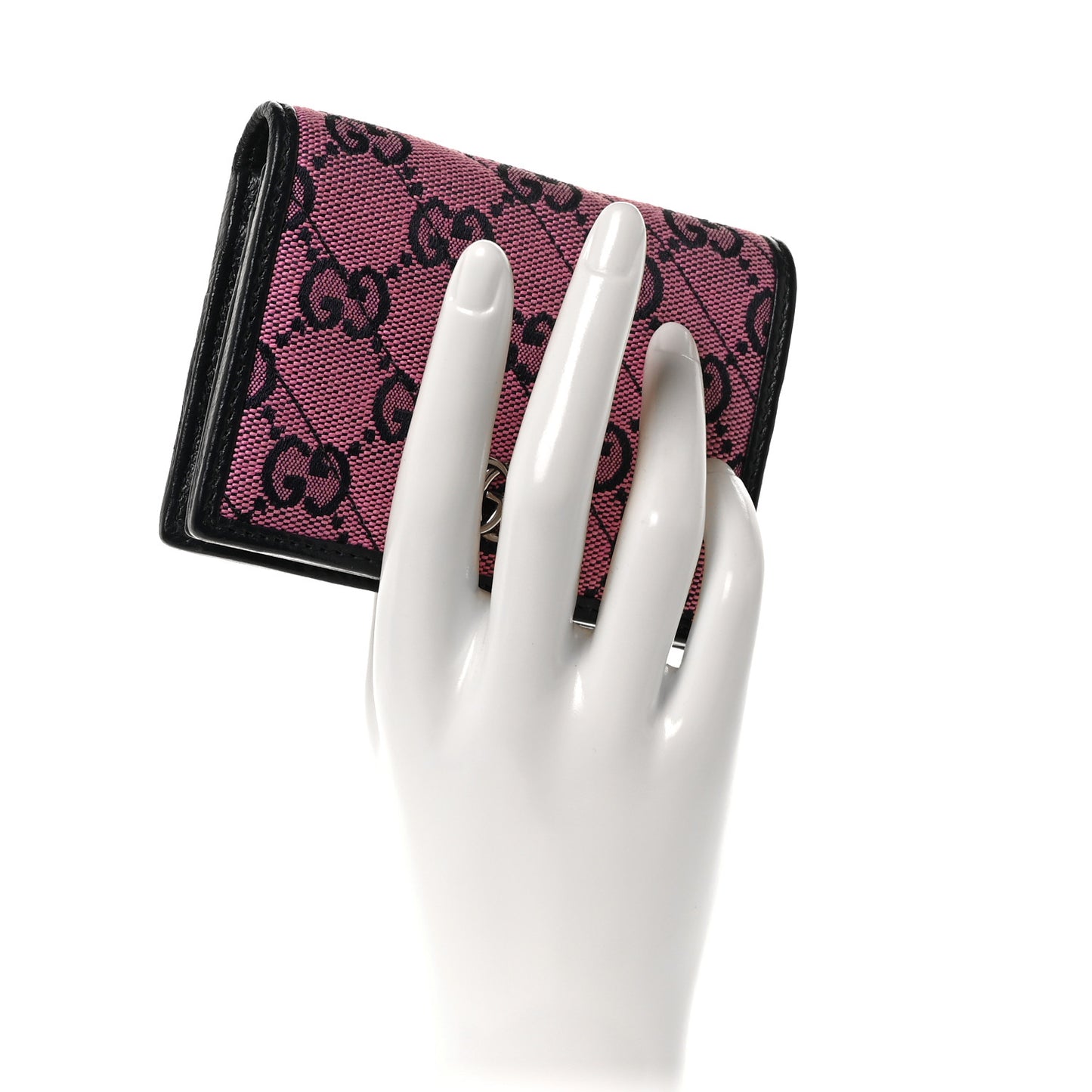 Monogram Multicolor Matelasse Diagonal GG Marmont Card Case Wallet Pink Blue