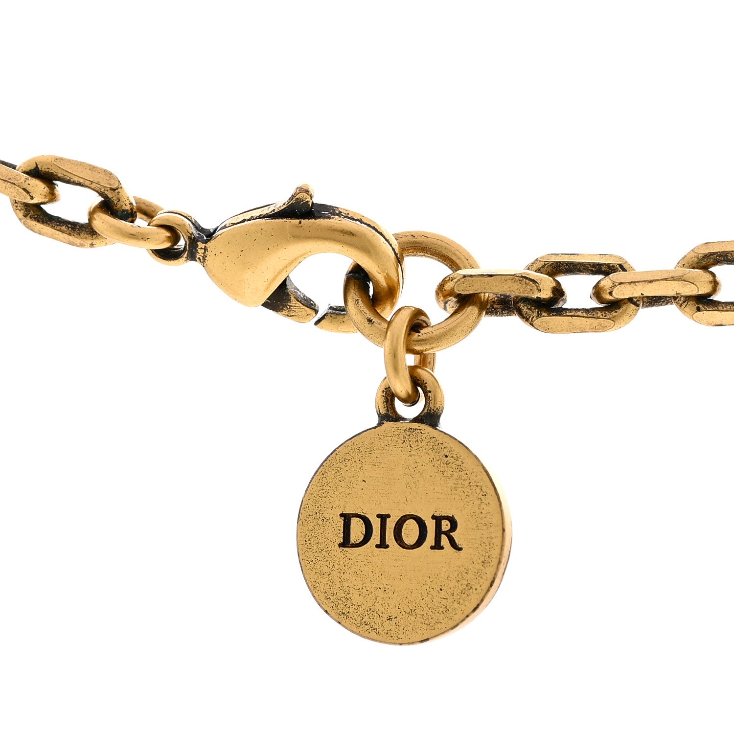 Christian Dior Metal Pearl Crystal J'Adior Choker Necklace Antique