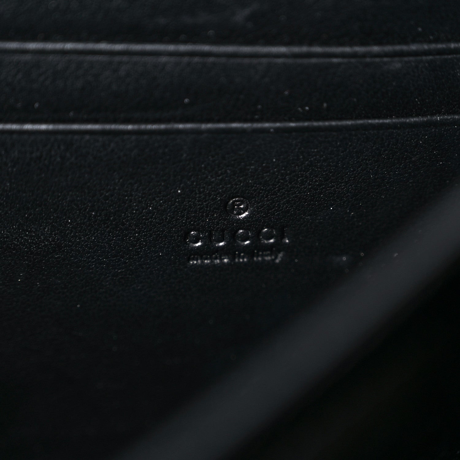 Gucci Calfskin Matelasse GG Marmont Chain Wallet Black 6 of 18