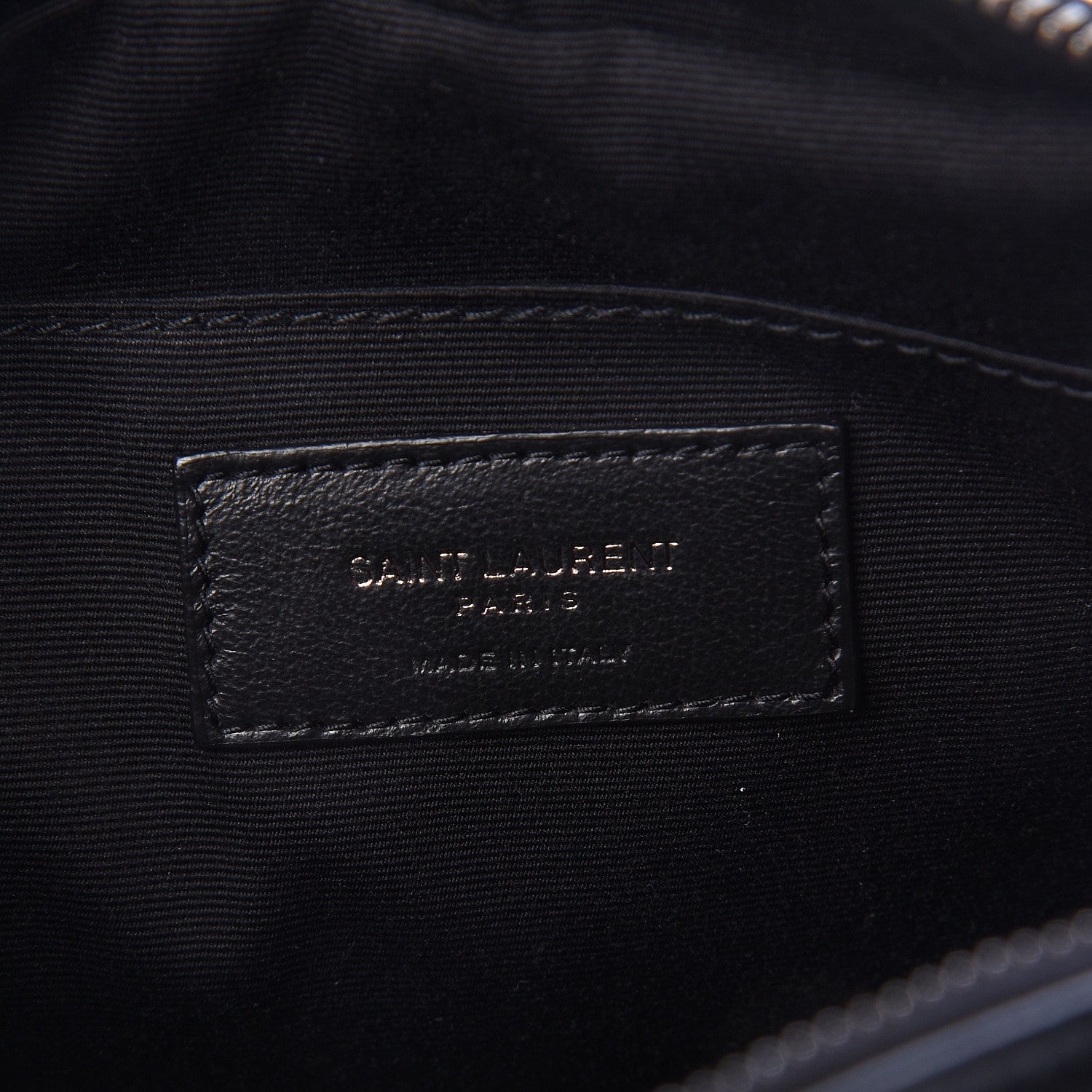 Saint Laurent Calfskin Matelasse Monogram Lou Camera Bag Black 6 of 10