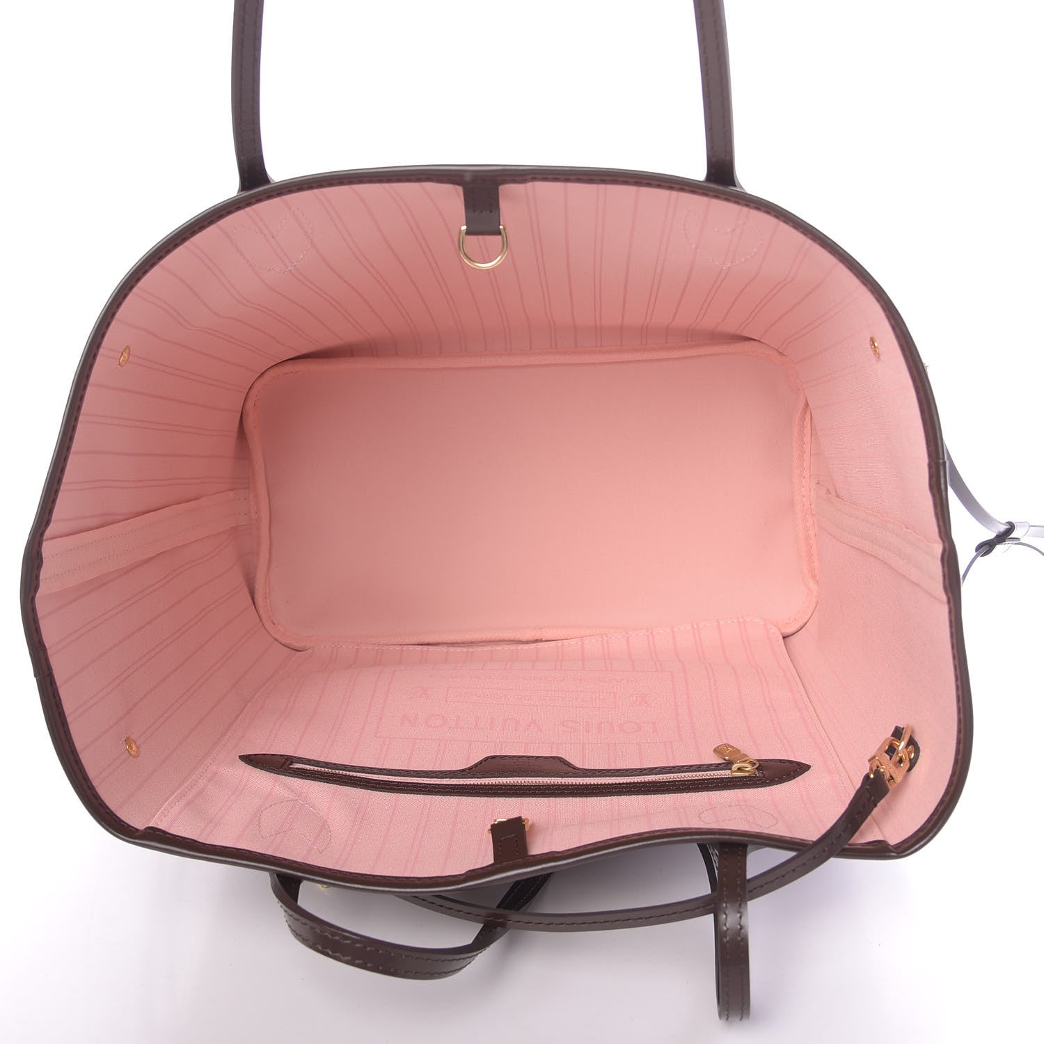 Louis Vuitton Damier Ebene Neo Neverfull MM Rose Ballerine 6 of 11