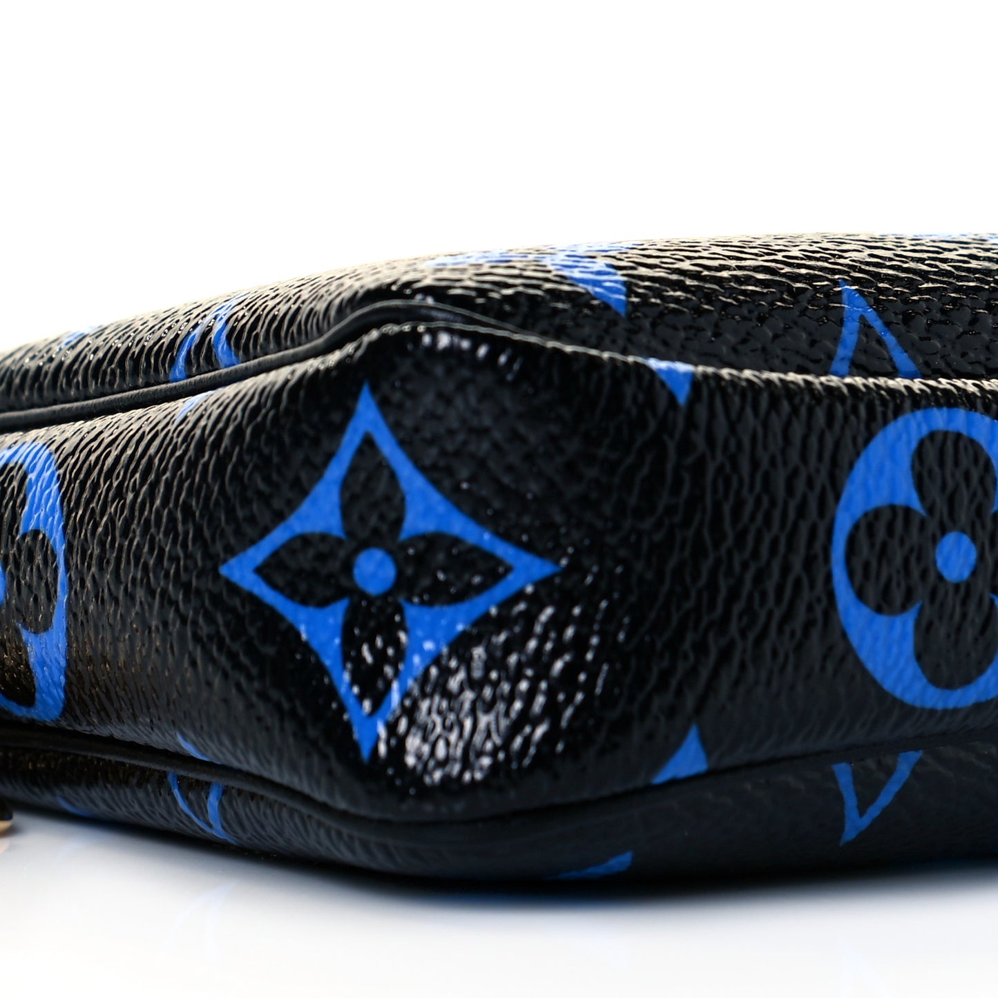 Colored Monogram Mini Pochette Accessories Blue Black