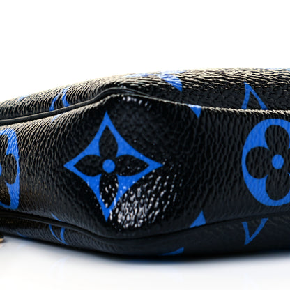 Louis Vuitton Colored Monogram Mini Pochette Accessories Blue Black 6 of 8