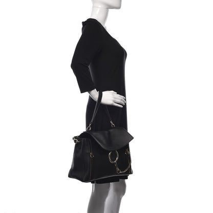 Chloe Calfskin Medium Faye Day Shoulder Bag Black 2 of 10