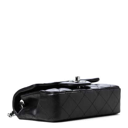 Chanel Lambskin Quilted Extra Mini Rectangular Flap Black 6 of 8
