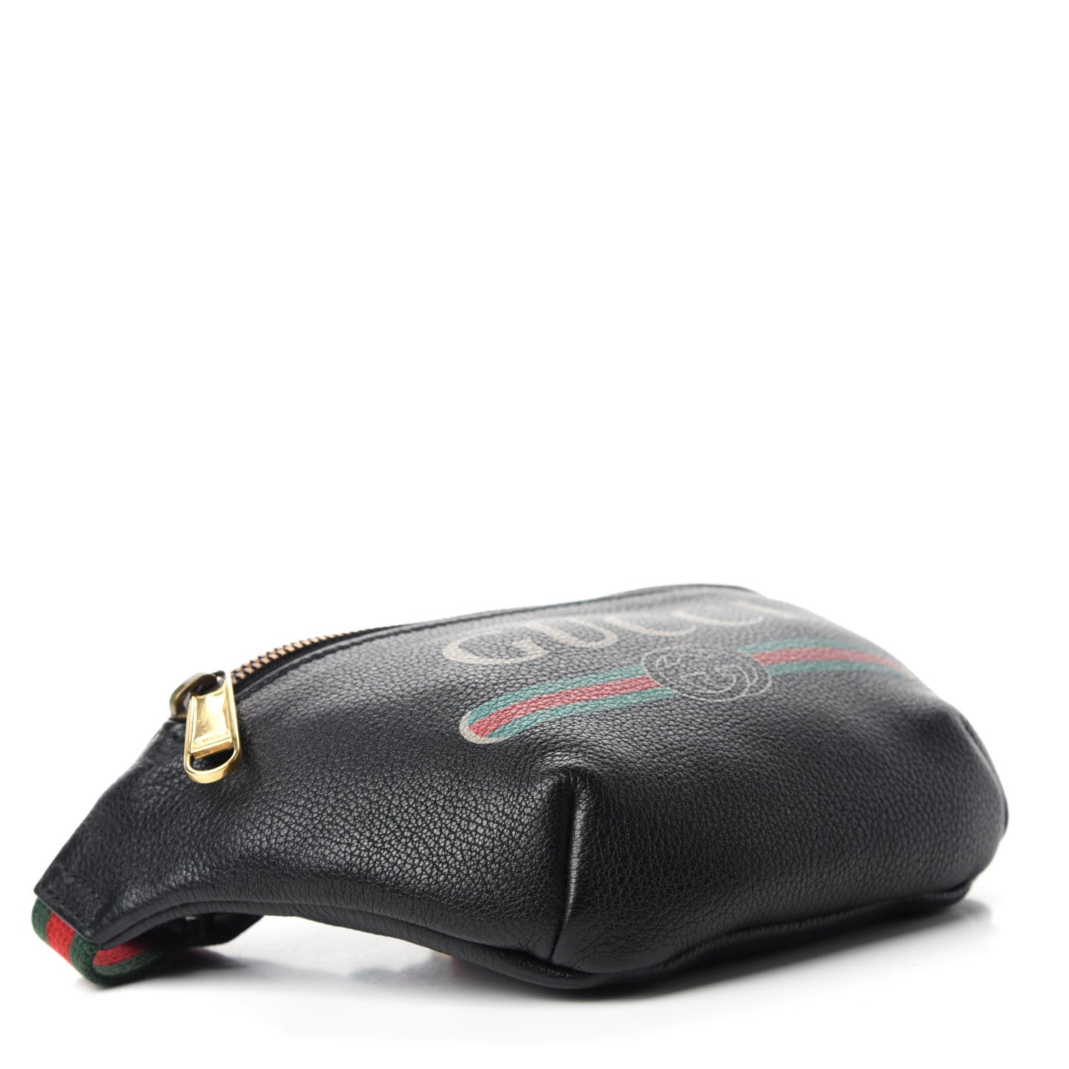 Gucci Grained Calfskin Small Logo Belt Bag Black 4 of 11