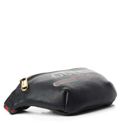 Gucci Grained Calfskin Small Logo Belt Bag Black 4 of 11
