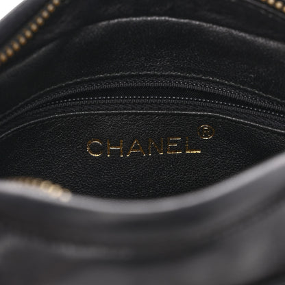 Chanel Lambskin Quilted CC Tassel Camera Case Black 6 of 13