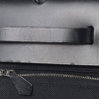 Hermes Military Toile Vache Hunter Herbag Zip PM 31 Black 12 of 13