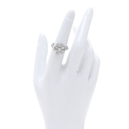 Parker & West by FASHIONPHILE Platinum Diamond .92ctw Flower Ring 53 6.5 2 of 10
