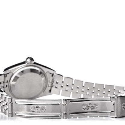 Rolex Stainless Steel 18K White Gold Diamond 26mm Oyster Perpetual Datejust Watch Silver Jubilee 69174 5 of 6