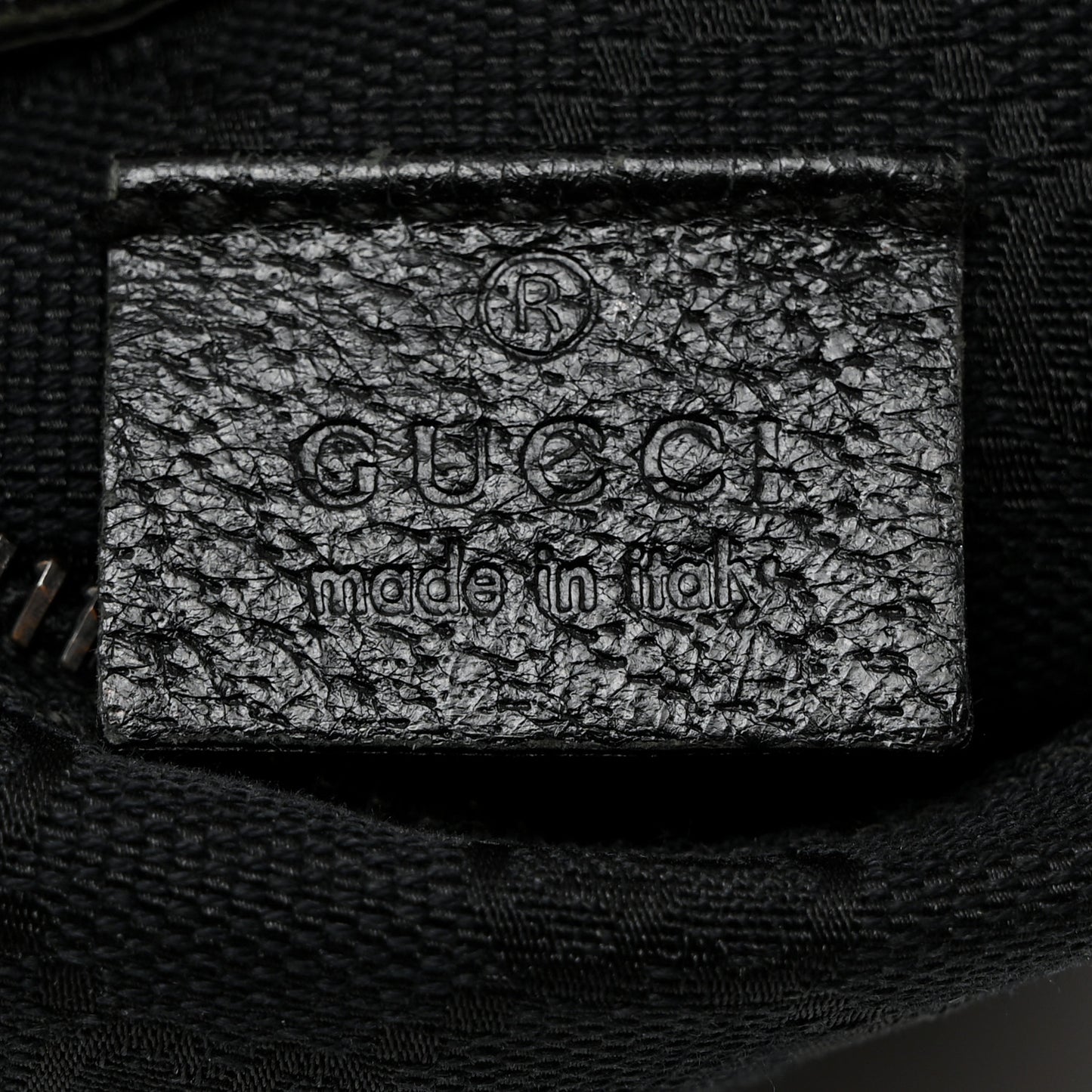 GG Monogram Double Pocket Belt Bag Black